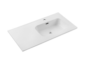 Lavoar pentru mobilier cu un singur bol 90cm cu blat ceramic - Img 1