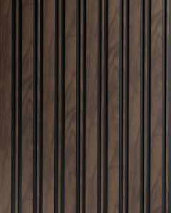 Panou riflat 3D Milo, Walnut, 270x11.6cm, Lamelio - Img 2