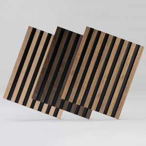 Panou riflat 3D Vasco, Walnut, 270x11.7cm, Lamelio - Img 8