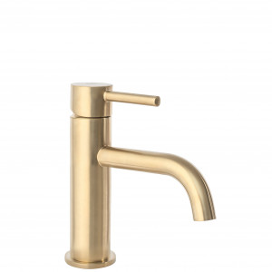 Robinet pentru lavoar Rea Lungo Gold Brush - Img 1