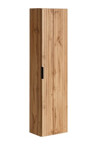 Set de mobilier 120 cm cu blat, 2 lavoare Smile blat, un dulap înalt și o oglindă LED - Img 5