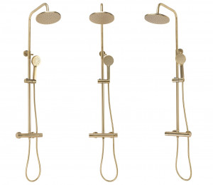 Set dus cu termostat Rea PAROT BRUSHED GOLD - Img 3