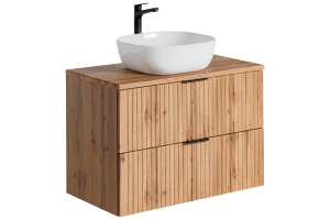 Set mobilier 80cm cu blat si lavoar blat Smile - Img 1