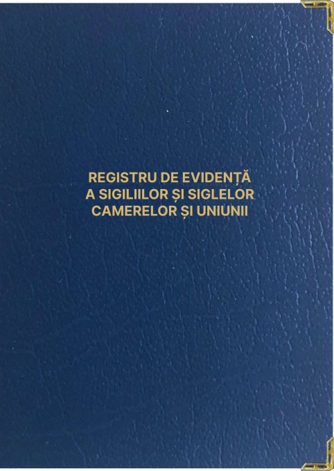 registru de evidență a sigiliilor și siglelor Camerelor și UNNPR