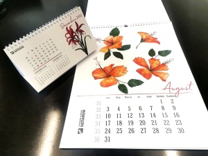 Calendar de perete cu hârtie specială Olin White - Img 2