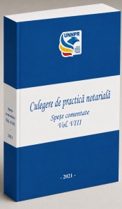 Culegere de practică notarială, vol. VIII