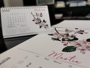 Calendar de birou cu hârtie specială Tintoretto Gesso