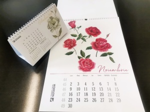 Calendar de perete cu hârtie specială Olin White - Img 3