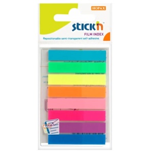 STICK INDEX PLASTIC TRANSPARENT COLOR