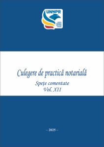 Culegere de practică notarială, vol. XII