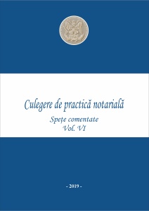 Culegere de practică notarială, vol. VI