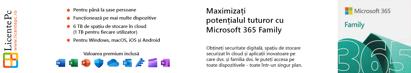 Licenta Microsoft Office 365 Family si Personal