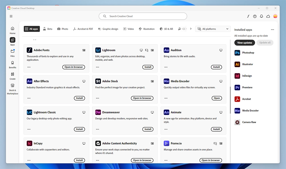 Licențe Adobe Creative Cloud PRO for Teams subscripție anuală comercială — Adobe Certified Reseller România Licențe Adobe Creative Cloud PRO for Teams originale — Admin Console colaborare echipă Photoshop Illustrator Premiere Pro pentru firme
