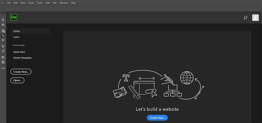 Licențe Adobe Dreamweaver for Teams subscripție anuală — Adobe Certified Reseller România Licențe Adobe Dreamweaver for Teams originale — editor web HTML CSS JavaScript PHP Live View Git Bootstrap Admin Console