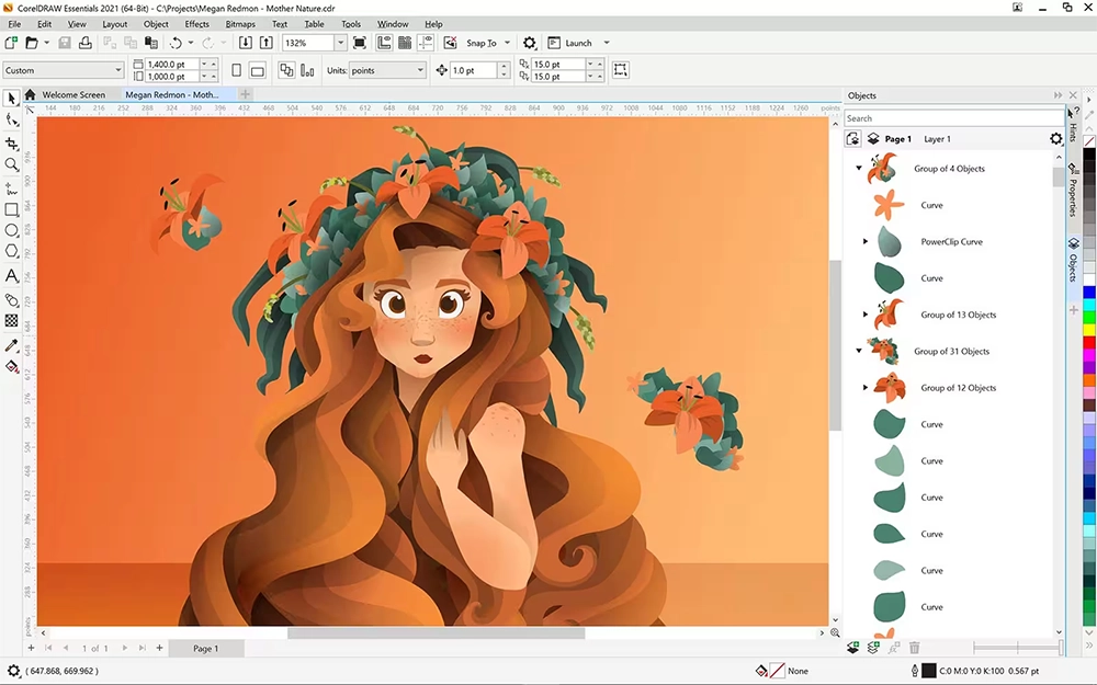 CorelDRAW Essentials 2024 licență permanentă — Corel Platinum Reseller România LicentePC.ro Licență CorelDRAW Essentials 2024 permanentă originală — design vectorial și editare foto pentru începători, Hints Docker, exclusiv Windows