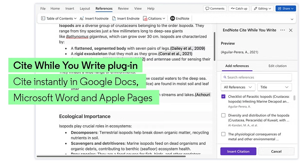 Imagine produs EndNote Premium 2025