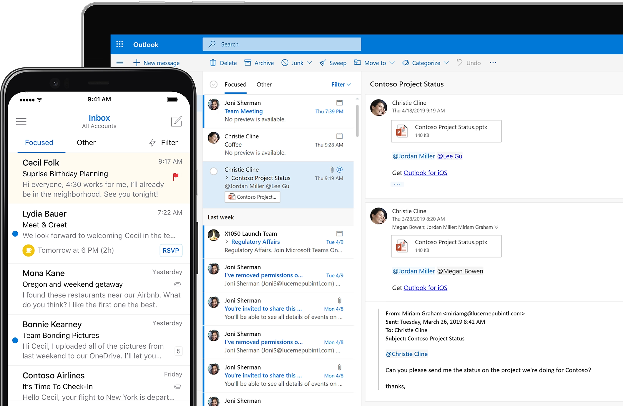 Imagine produs Microsoft Exchange Online