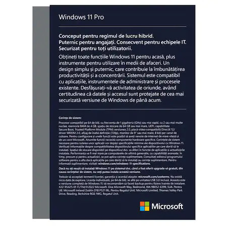 Licenta Originala Microsoft 11 PRO Retail