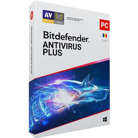 Bitdefender Antivirus Plus 2021, 5 dispozitive, 3 ani - Licenta Electronica
