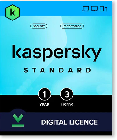 Licență Kaspersky Standard 3 Dispozitive, 1 an, Licenta Electronica