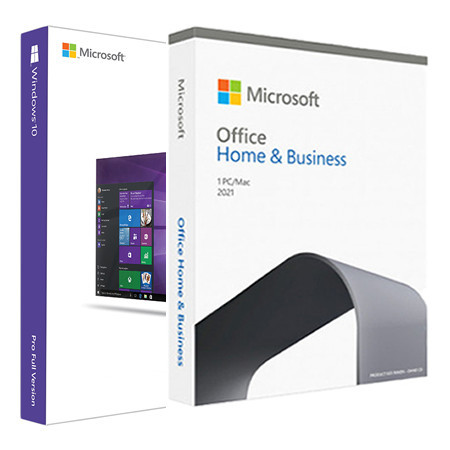 Windows 10 PRO, Retail, electronica + Microsoft Office Home and Business 2021 BOX