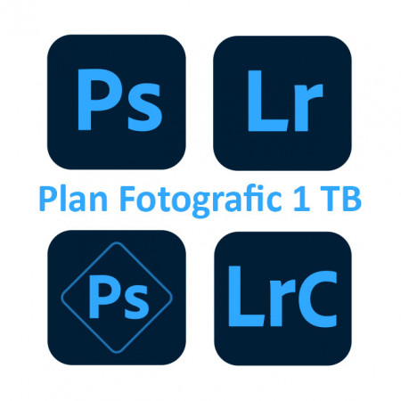 Adobe Photoshop CC si Lightroom CC 1TB, Windows/Mac, 1 An