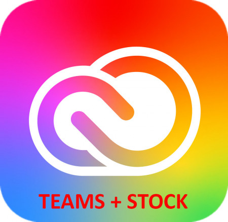 Adobe Creative Cloud for teams All Apps with Adobe Stock, 1 user, subscriptie anuala