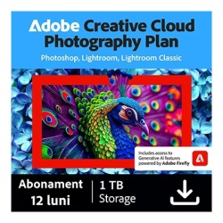 Adobe Photography Plan | Photoshop + Lightroom Classic + 1 TB Cloud | Subscripție Anuală