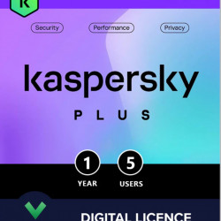 Kaspersky Plus | 5 Dispozitive | 1 An | Licență Electronică