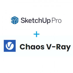 SketchUp Pro 2023 + Chaos V-ray all - 1 an