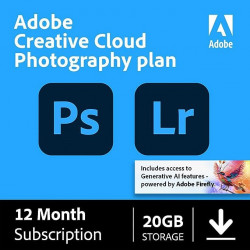 Adobe Photoshop CC si Lightroom CC 20 GB, Windows/Mac, 1 An - Individuala