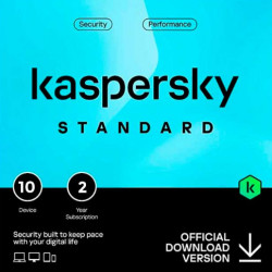 Kaspersky Standard | 10 Dispozitive | 2 Ani | Licență Electronică