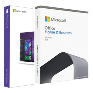 Windows 10 PRO, Retail, electronica + Microsoft Office Home and Business 2021 BOX