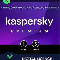 Kaspersky Premium | 5 Dispozitive | 1 An | Licență Electronică