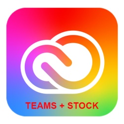 Licență Adobe Creative Cloud for Teams + Adobe Stock, abonament anual