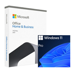 Windows 11 Pro OEM DVD & Microsoft Office Home and Business 2021 BOX