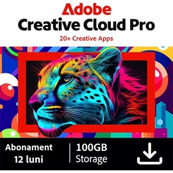 Adobe Creative Cloud PRO All Apps Individual | 1 Utilizator | 2 Dispozitive | Subscripție Anuală