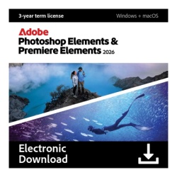 Licență Adobe Photoshop & Premiere Elements 2026 - 3 Ani