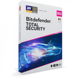 Bitdefender Total Security, 5 PC, 1 an, Licenta noua, BOX/Retail