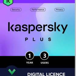Kaspersky Plus | 3 Dispozitive | 1 An | Licență Electronică