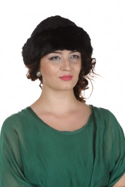 Caciula dama iarna, culoare negru