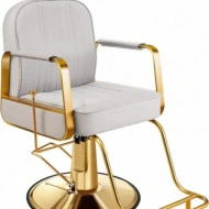 Scaun coafor, frizerie Dope - Crem Gold
