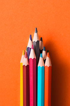 Pencils, markers and accessories