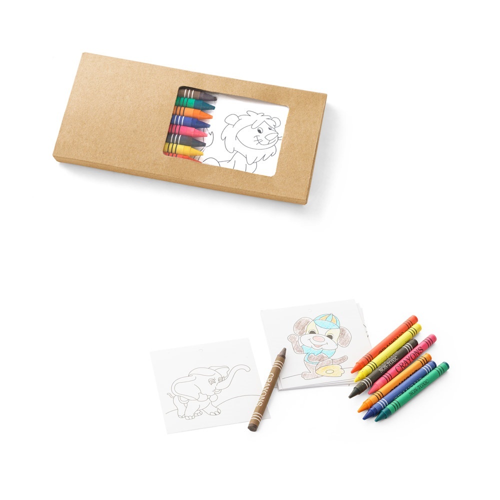 Set Carton Colorat HI JAGUAR. Set de colorat furnizat într-o cutie de carton
