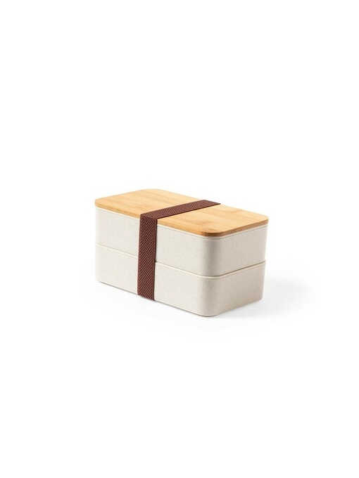 AX™ Lunch boxes 2 pcs, 2x500 ml, bamboo lid, cutlery
