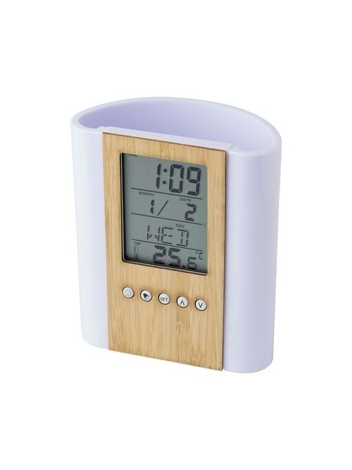 AX™ Pen holder with multifunctional clock