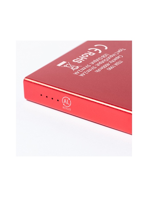 AX™ Power bank din aluminiu reciclat 4000 mAh
