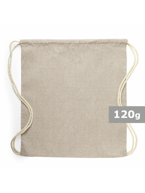 AX™ Recycled cotton drawstring bag - Img 1