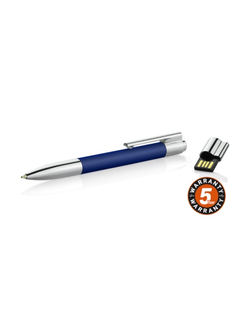 BLUE C™ Ball pen with USB flash drive 8 GB BRAINY