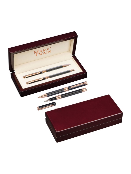 CM™ Set de scris Mark Twain in cutie de lemn